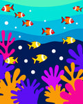 Coral Reef Fish Aquatic Fun Rug
