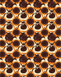 Orange Cream Chocolate Swirl Medallions Rug