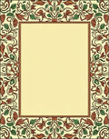 Art Nouveau Botanical Border Rug