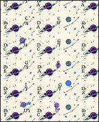 Cosmic Purple Planets Starry Background Rug
