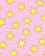 Pink Starry Night Field Rug