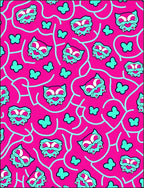 Whimsical Cartoon Butterfly Owl Rug