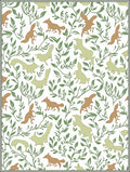 Woodland Creatures Green Vine Repeat Rug