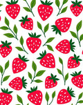 Red strawberry garden Rug