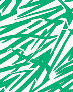 Vibrant Green Swoosh Abstract Rug