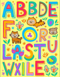 Alphabet Animals and Flowers Yellow Rug