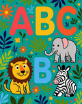 Jungle ABC Animals Teal Rug