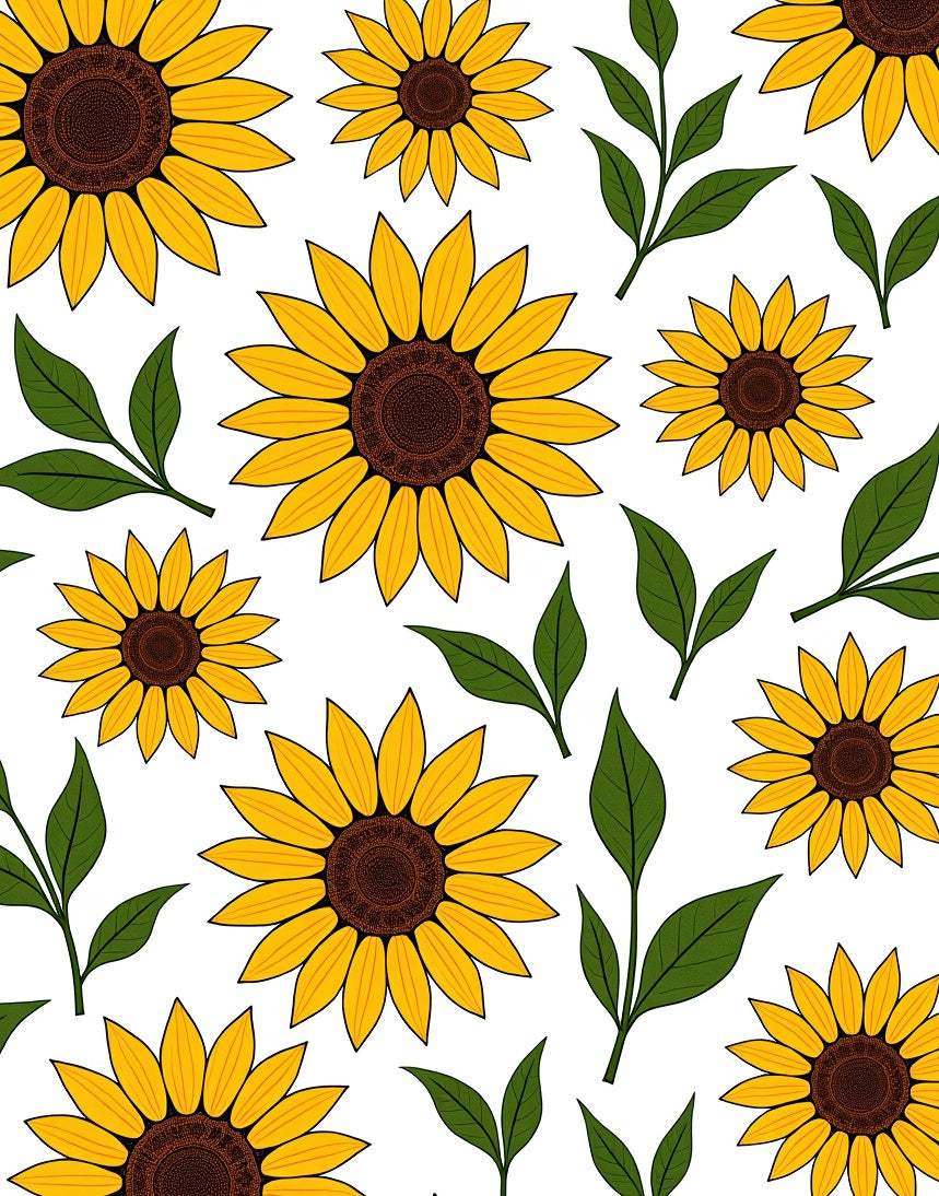Golden Sunflower Garden Botanical Accent Rug