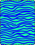 Aqua Blue Wavy Stripes Rug