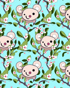 Playful Koalas Amongst Cherry Blossoms Rug