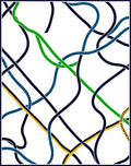 Abstract Intertwined Lines Rug