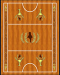Golden Laurel Laurel Motif Court Rug
