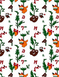 Whimsical Owl And Plant Comical Characters Rug