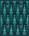 Jade Abstract Human Silhouette Runner Rug