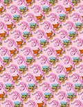 Pink Cartoon Character Pop Art Rug
