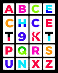Modern Alphabet Grid Rug