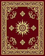 Gilded Ornate Bloom Border Rug