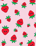 Playful Red Strawberry Patch Rug