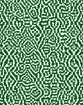 Emerald And White Interlocking Abstract Rug