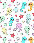 Cute Ocean Friends Starfish Collection Rug