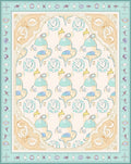 Art Nouveau Pastel Floral Arch Motif Rug