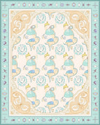 Art Nouveau Pastel Floral Arch Motif Rug