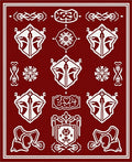 Regal Crimson Emblem Collection Rug