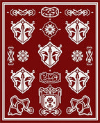 Regal Crimson Emblem Collection Rug