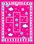 Pink Sky Star Cloud Compositon Rug