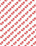 Vibrant Red Linear Tribal Rug