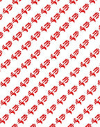 Vibrant Red Linear Tribal Rug