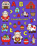 Country Animals Alphabet Fun Rug