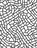 Black White Intersecting Lines Rug