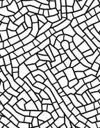 Black White Intersecting Lines Rug
