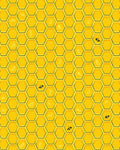 Golden Hexagon Bee Swarm Rug