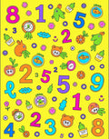 Vibrant Cartoon Numbers Friendly Creatures Rug