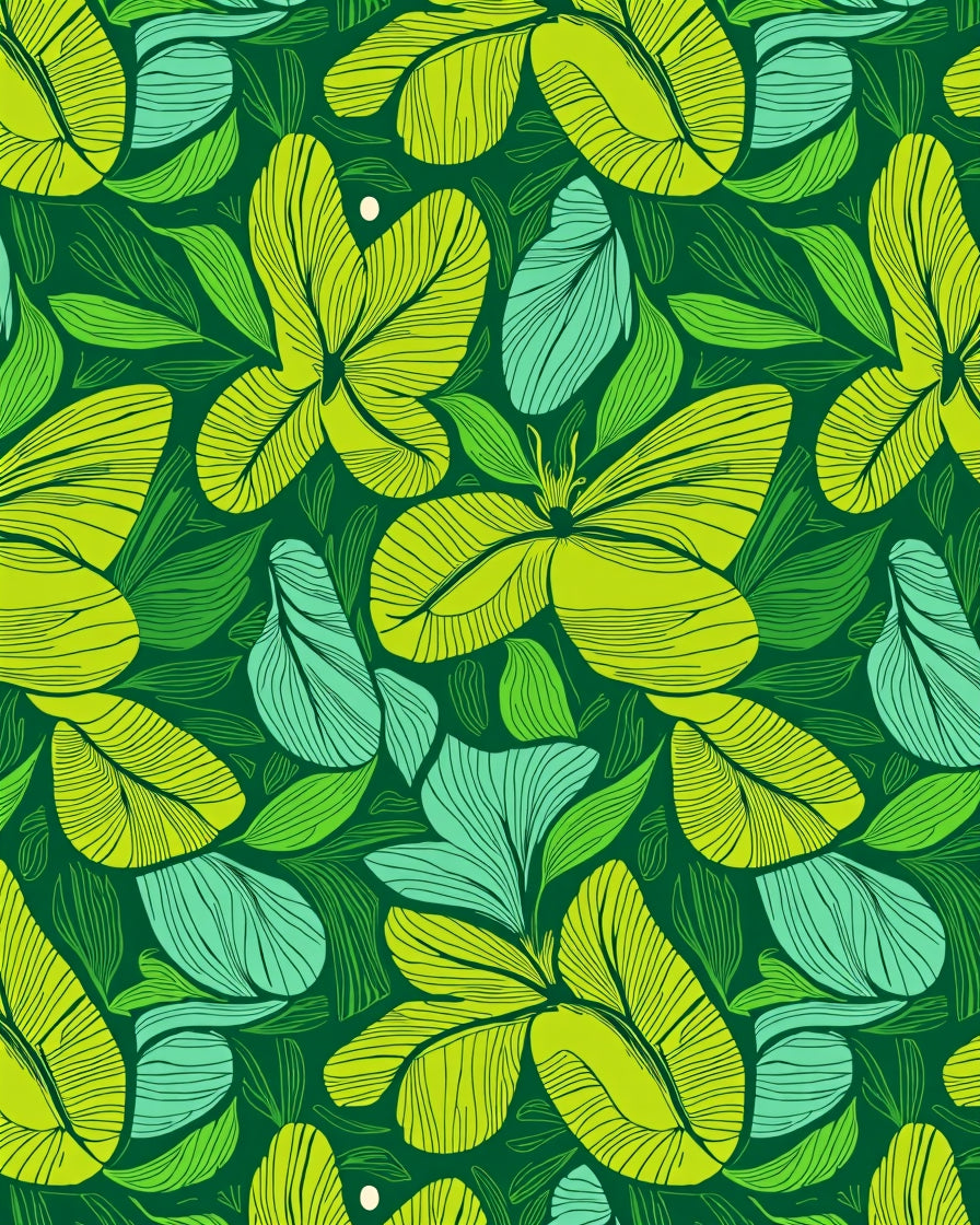 Emerald Jungle Butterfly Bloom Rug