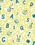 Alphabet Dice Collage Rug