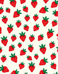Red Strawberry Field Repeating Pattern Rug