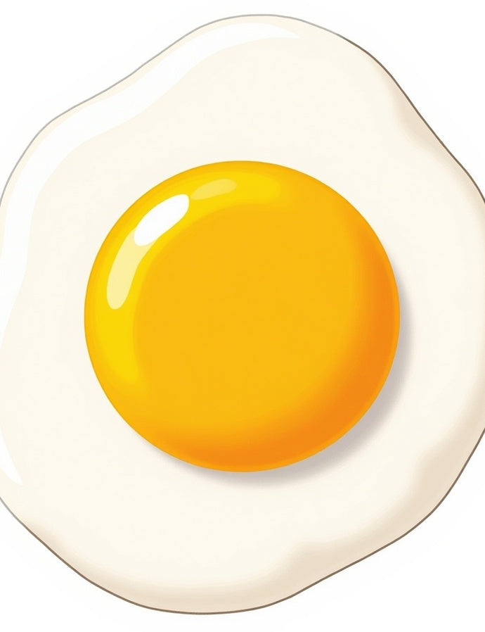 Sunny Side Up Egg Illustration Rug