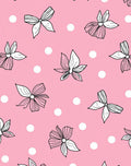 Pink Delicate Hand Drawn Floral Dots Rug