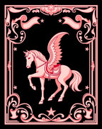 Pink Pegasus Winged Horse Romance Rug