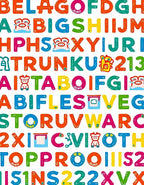 Alphabet Soup And Numbers Rug