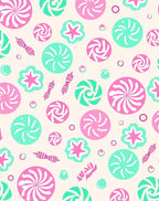 Sweet Swirl Lollipop Star Candy Rug
