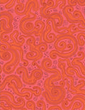 Pink Orange Swirl Organic Abstract Rug