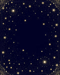 Celestial Gold Starry Night Rug