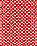 Vibrant Crimson Hexagonal Grid Rug