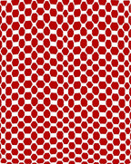 Vibrant Crimson Hexagonal Grid Rug