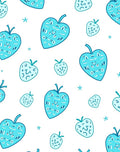 Aqua Berry Medley Repeating Pattern Rug