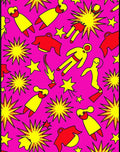 Pop Art Figures And Stars Rug